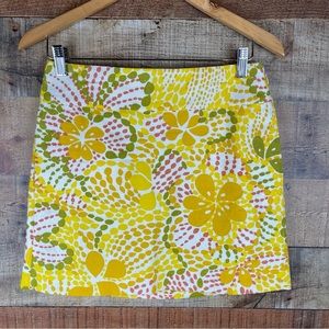 J. Crew Fiji Floral Linen Mini Skirt